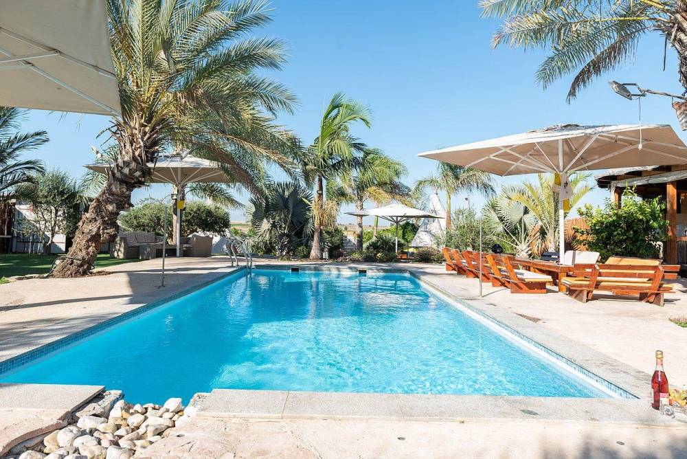 60973 הבריכה הספא והחצר, מונקאטה, וילה  בשדה דוד וילות - Vila 4 U