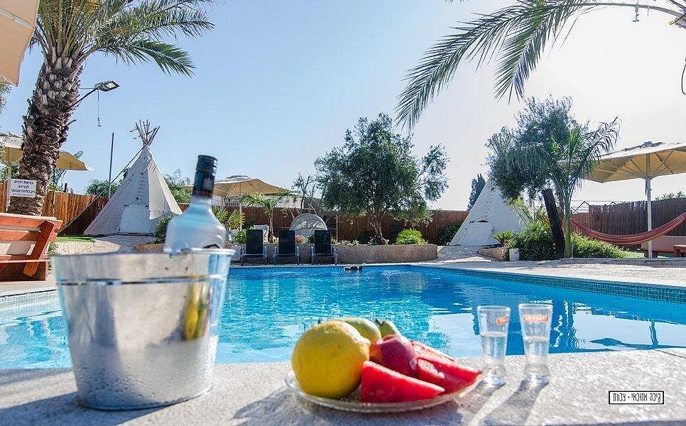 60981 הבריכה הספא והחצר, מונקאטה, וילה  בשדה דוד וילות - Vila 4 U