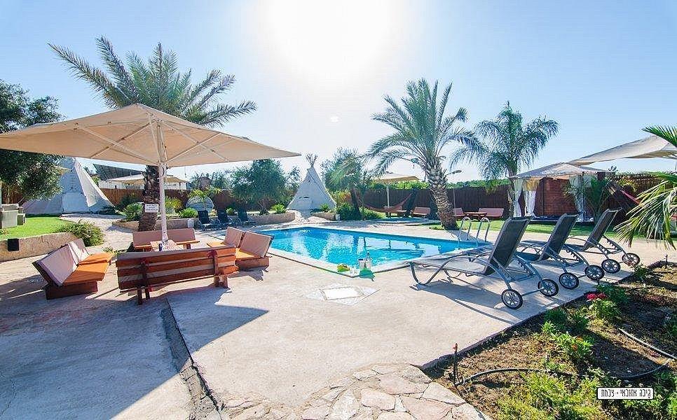 60984 הבריכה הספא והחצר, מונקאטה, וילה  בשדה דוד וילות - Vila 4 U