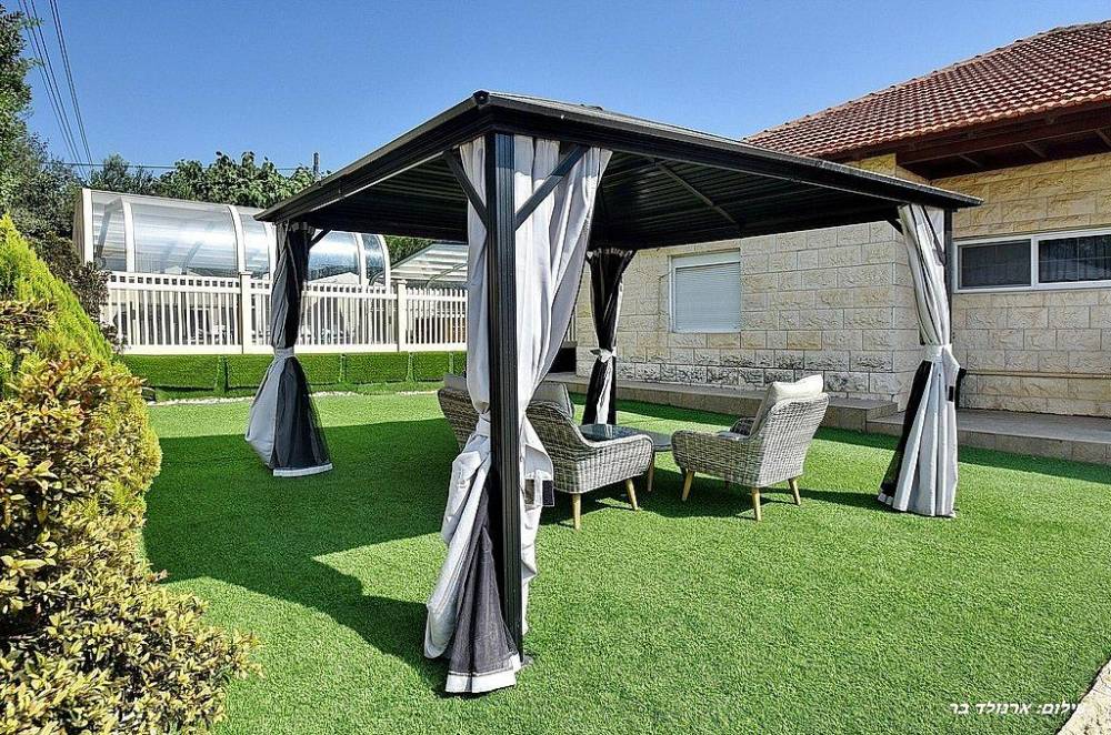 123729 מתחם חיצוני, אחוזת פנינה במטע, וילה  בצוריאל וילות - Vila 4 U