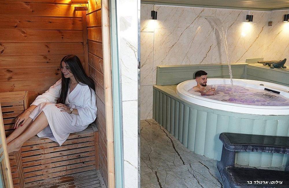 בצל השקד ספא מתחם הספא, וילה ספא בצל השקד, וילה  בטפחות וילות - Vila 4 U