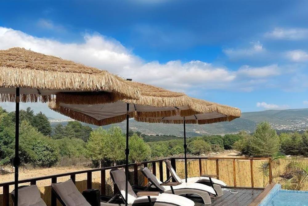 209885 מתחם חיצוני והנוף, באיו וויו - Baio View, וילה  בכפר ורדים וילות - Vila 4 U