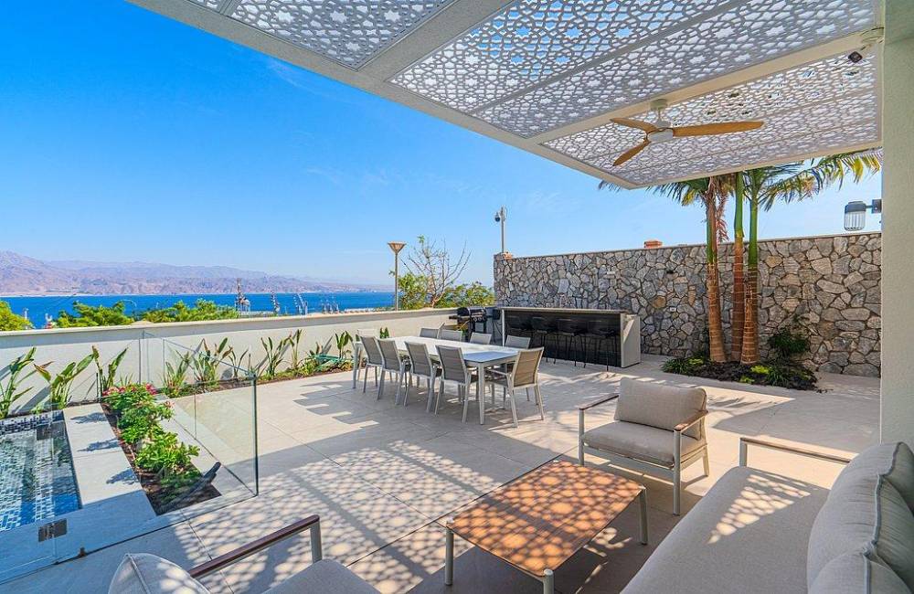 239355 חצר, בריכה ספא ונוף, וילה דרים אילת - Dream Eilat, וילה  באילת וילות - Vila 4 U